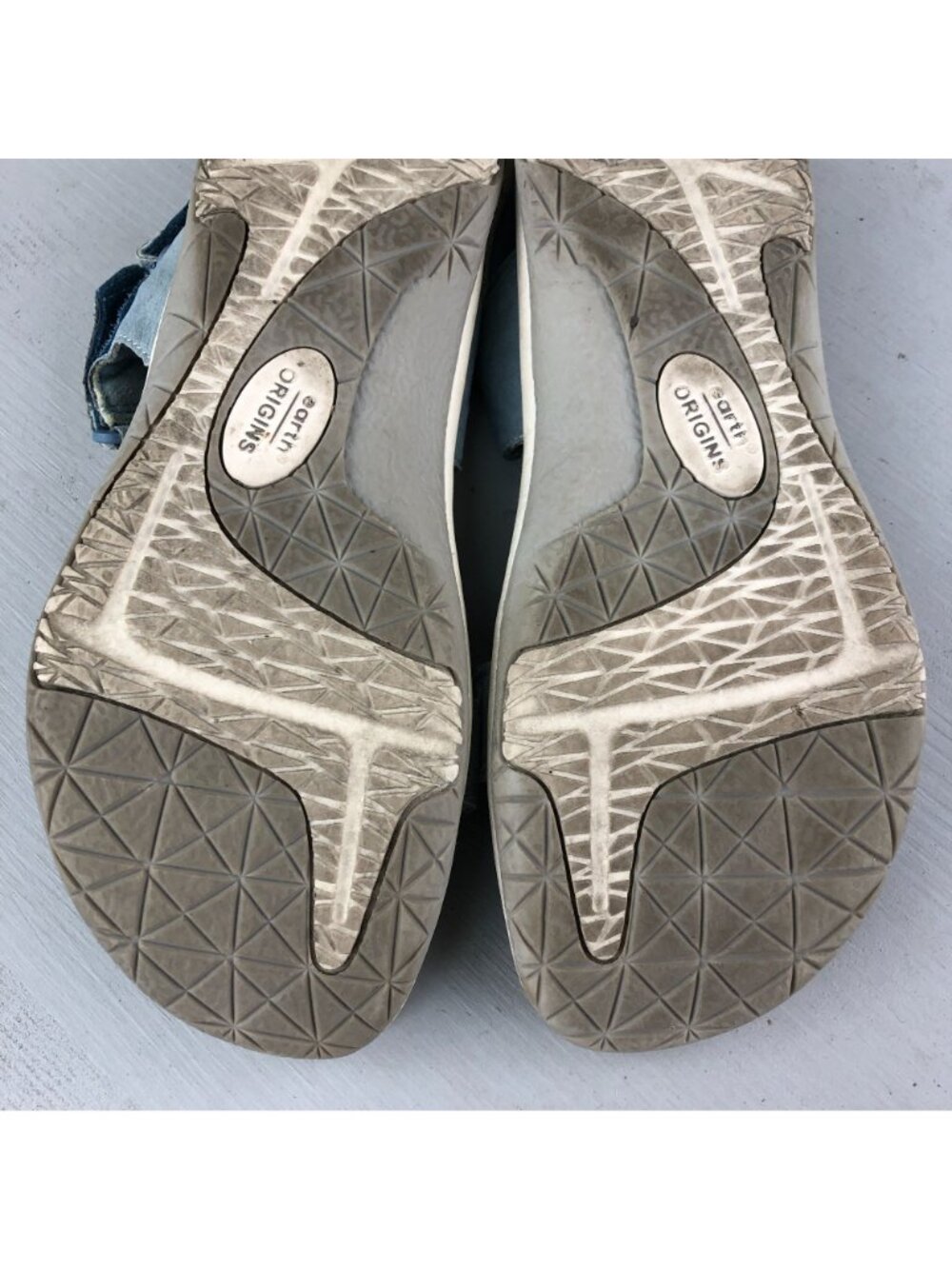Earth Origins Women's Size 8.5M Savoy Slade Blue Suede Open Toe Sport Sandals - Picture 11 of 14